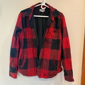 Carhartt fleece lined flannel - large